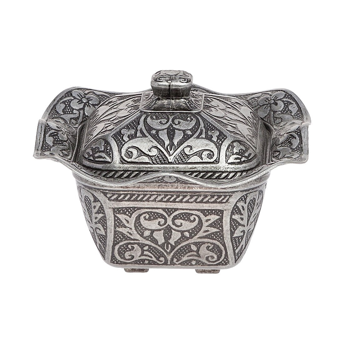 Sugar Bowl - Small Square - Tinned Finish - Acar catalog image