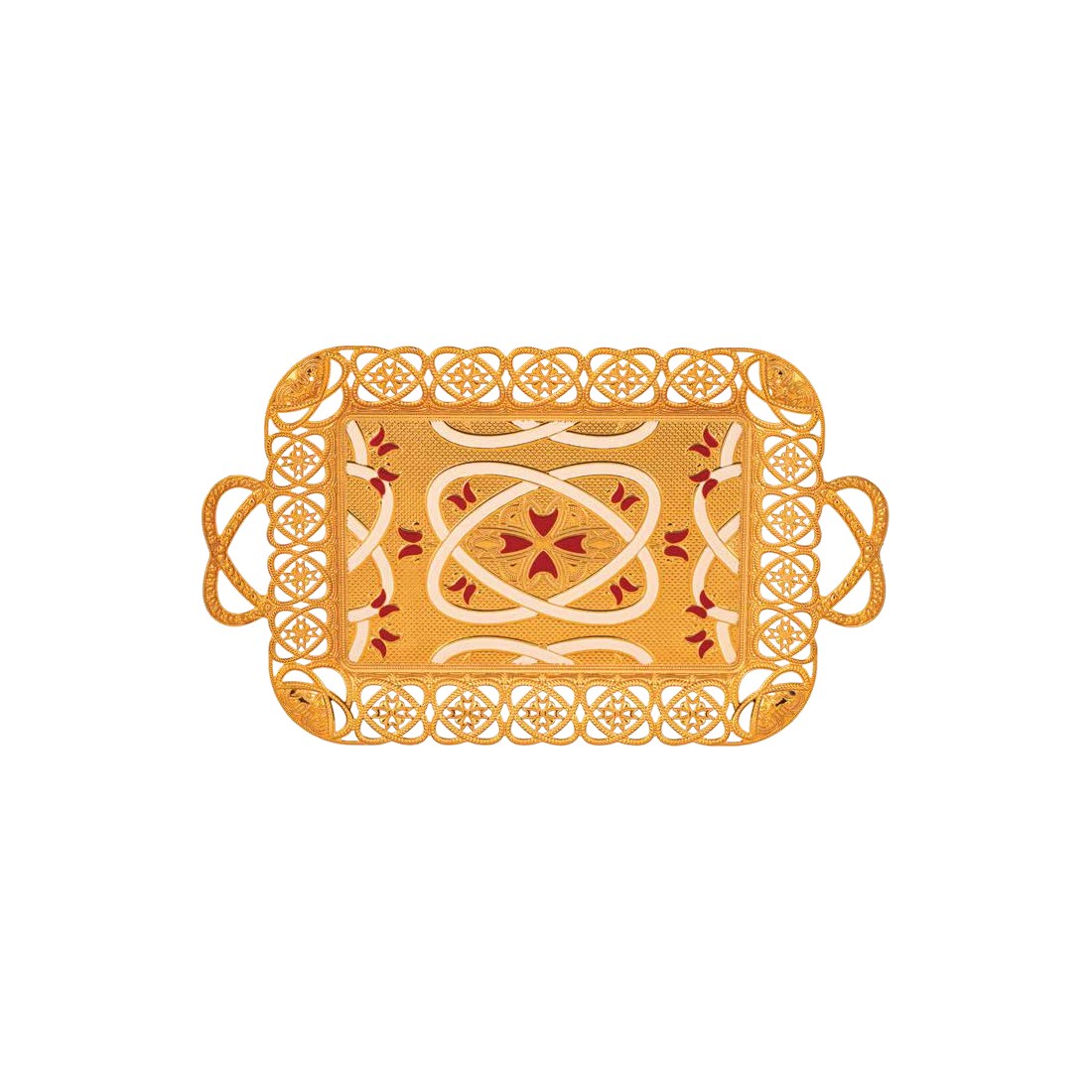 6-Person Axis Rectangular Tray with Enamel - catalog product image