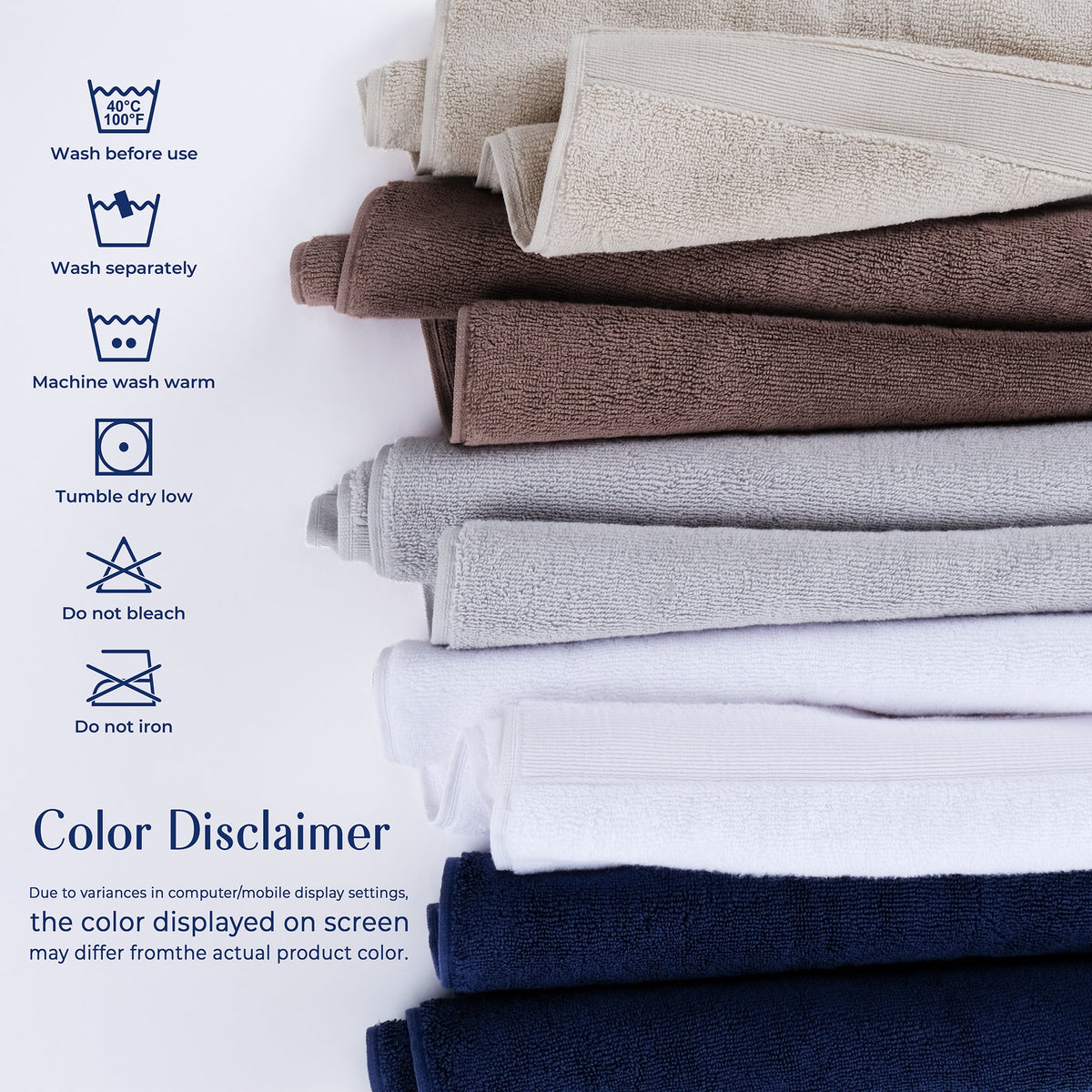 SIENA Wholesale Luxury 100% Turkish Cotton Hand Towels – 700 GSM, Case Pack of 42