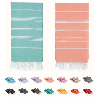 Turkish Cotton Beach Towels – 2-Pack, 72 × 40 in