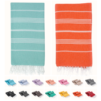 Turkish Cotton Beach Towels – 2-Pack, 72 × 40 in
