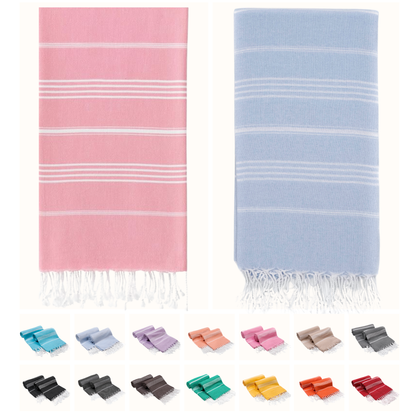 Turkish Cotton Beach Towels – 2-Pack, 72 × 40 in