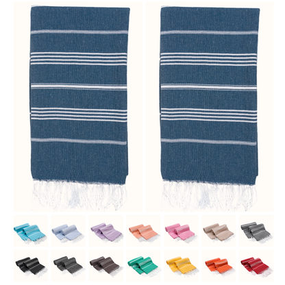 Turkish Cotton Beach Towels – 2-Pack, 72 × 40 in