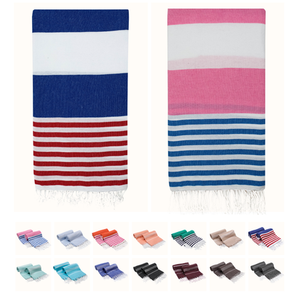 Turkish Cotton Beach Towels – 2-Pack, 72 × 40 in