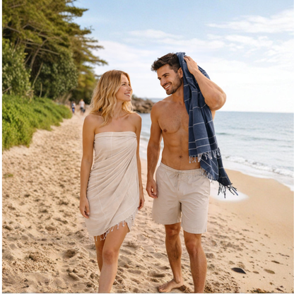 Turkish Cotton Beach Towels – 4-Pack, 72 × 40 in