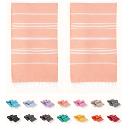 Turkish Cotton Beach Towels – 2-Pack, 72 × 40 in