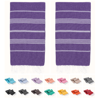 Turkish Cotton Beach Towels – 2-Pack, 72 × 40 in