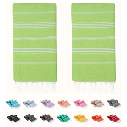 Turkish Cotton Beach Towels – 2-Pack, 72 × 40 in