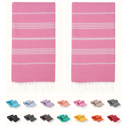 Turkish Cotton Beach Towels – 2-Pack, 72 × 40 in
