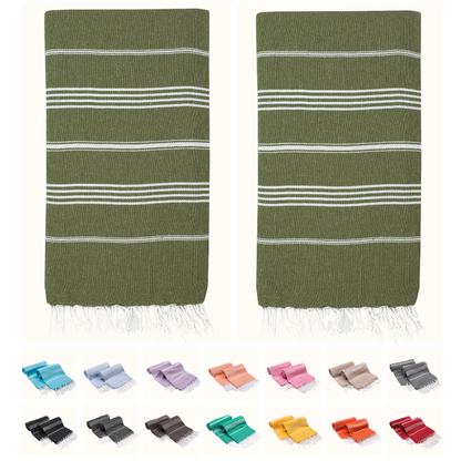 Turkish Cotton Beach Towels – 2-Pack, 72 × 40 in
