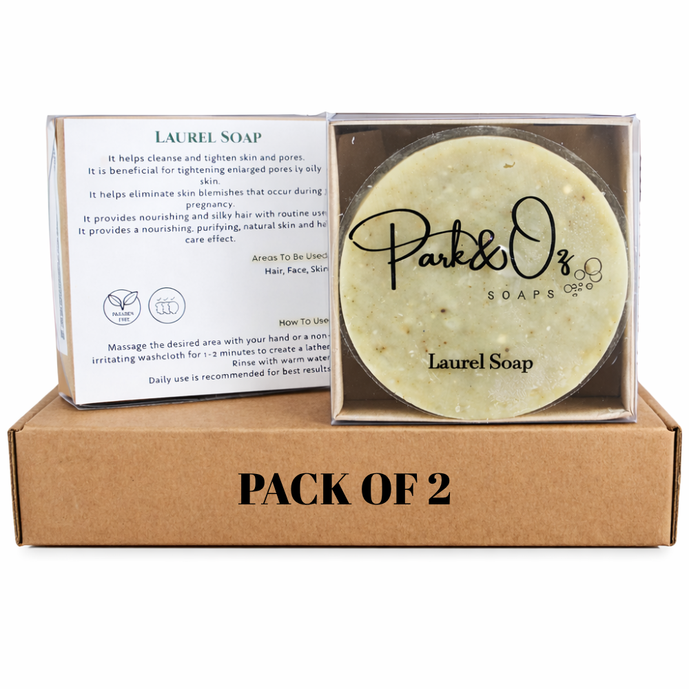 PARK & OZ Pack of 2 Collagen Anti-Aging Brightening Soap for Face & Body – With Collagen, Hyaluronic Acid & Kojic Acid – Reduces Wrinkles & Evens Skin Tone