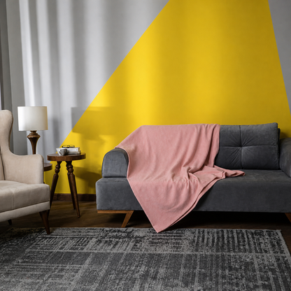 Turkish Cotton Coverlet – Soft Salmon, 79 × 91 in