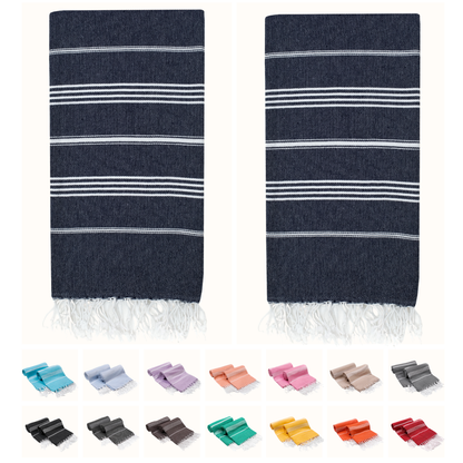 Turkish Cotton Beach Towels – 2-Pack, 72 × 40 in