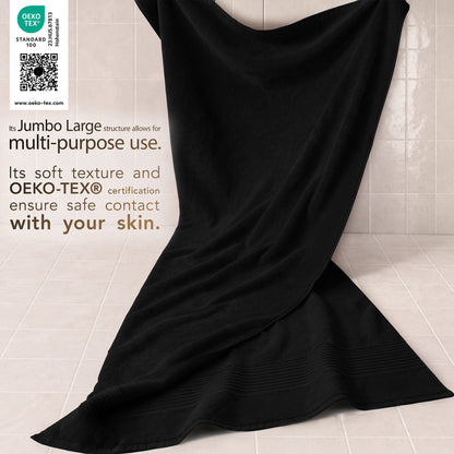 American Soft Linen Bekos 35x70 Inch Jumbo Bath Sheet Set of 2, Wholesale 100% Cotton Turkish Towel Set