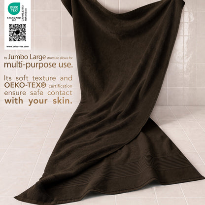 American Soft Linen Bekos 35x70 Inch Jumbo Bath Sheet Set of 2, Wholesale 100% Cotton Turkish Towel Set