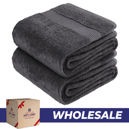 American Soft Linen Bekos 35x70 Inch Jumbo Bath Sheet Set of 2, Wholesale 100% Cotton Turkish Towel Set