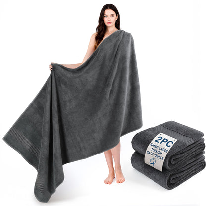 American Soft Linen Bekos 35x70 Inch Jumbo Bath Sheet Set of 2, Wholesale 100% Cotton Turkish Towel Set