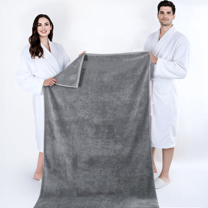 American Soft Linen Bekos 35x70 Inch Jumbo Bath Sheet Set of 2, Wholesale 100% Cotton Turkish Towel Set