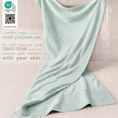 American Soft Linen Bekos 35x70 Inch Jumbo Bath Sheet Set of 2, Wholesale 100% Cotton Turkish Towel Set