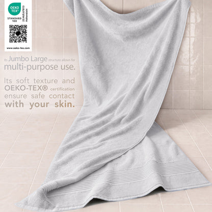 American Soft Linen Bekos 35x70 Inch Jumbo Bath Sheet Set of 2, Wholesale 100% Cotton Turkish Towel Set