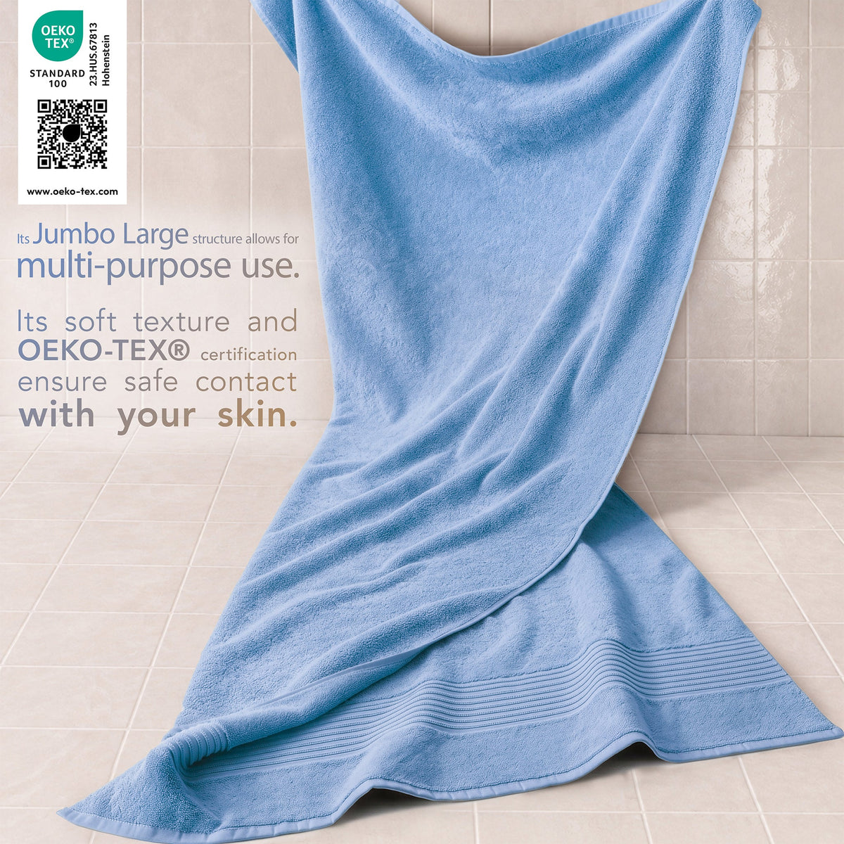 American Soft Linen Bekos 35x70 Inch Jumbo Bath Sheet Set of 2, Wholesale 100% Cotton Turkish Towel Set