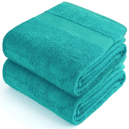 American Soft Linen Bekos 35x70 Inch Jumbo Bath Sheet Set of 2, Wholesale 100% Cotton Turkish Towel Set