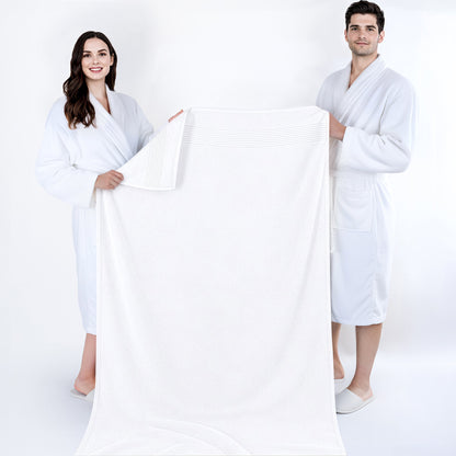 American Soft Linen Bekos 35x70 Inch Jumbo Bath Sheet Set of 2, Wholesale 100% Cotton Turkish Towel Set