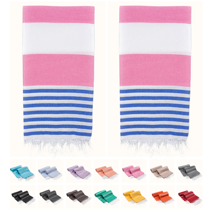 Turkish Cotton Beach Towels – 2-Pack, 72 × 40 in