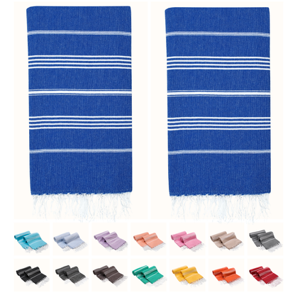 Turkish Cotton Beach Towels – 2-Pack, 72 × 40 in