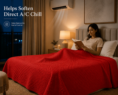 Turkish Cotton Coverlet – White, 79 × 91 in