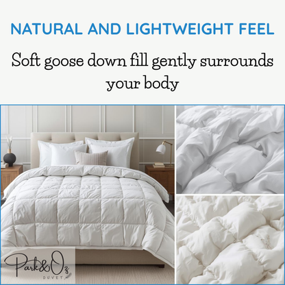 Goose Down Duvet – Queen, White