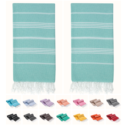 Turkish Cotton Beach Towels – 2-Pack, 72 × 40 in
