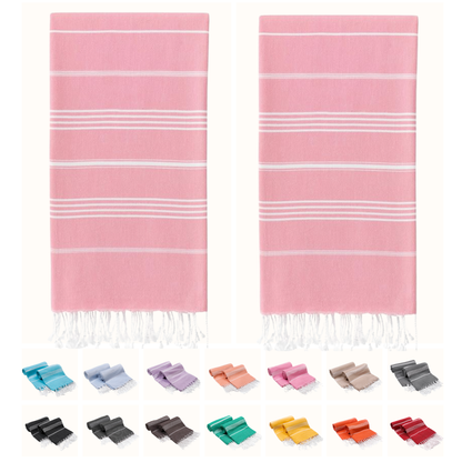 Turkish Cotton Beach Towels – 2-Pack, 72 × 40 in