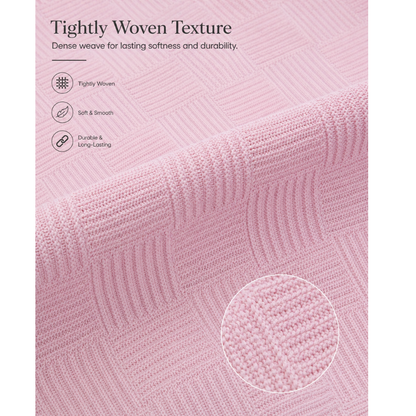 Turkish Cotton Coverlet – White, 79 × 91 in