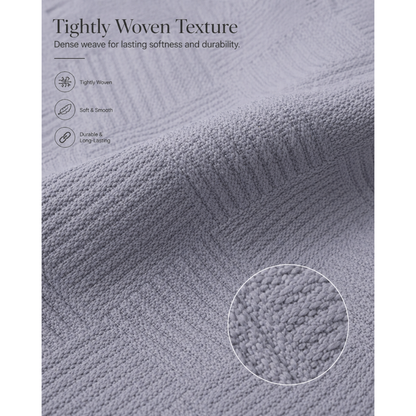 Turkish Cotton Coverlet – White, 79 × 91 in