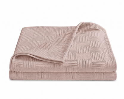 Turkish Cotton Coverlet – White, 79 × 91 in