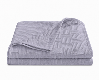 Turkish Cotton Coverlet – White, 79 × 91 in