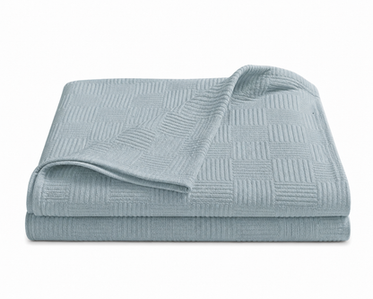 Turkish Cotton Coverlet – White, 79 × 91 in