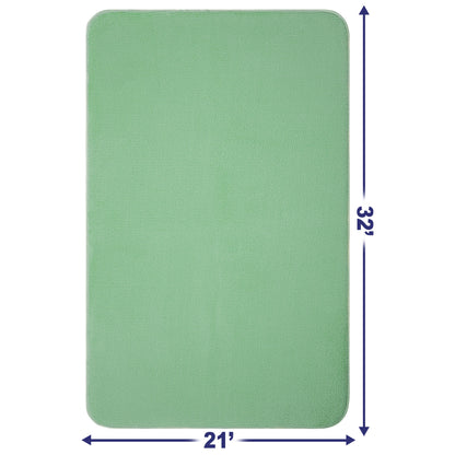 American Soft Linen Fluffy Foamed Bath Rug, 21x32 inches Bath Rugs for Bathroom, 100% Polyester Upper Fluffy Surface and Grip Enhanced Base - 18 Set Case Pack