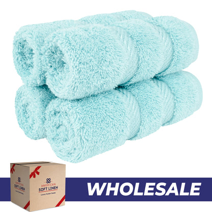 4 Piece 100% Cotton Luxury Washcloth Turkish Towel Set - 60 Set Case Pack