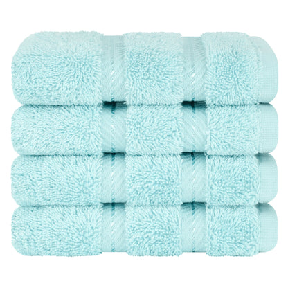 4 Piece 100% Cotton Luxury Washcloth Turkish Towel Set - 60 Set Case Pack