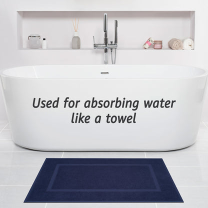 American Soft Linen Bekos 100% Cotton Bath Mat Set, 2 Piece 20x34 inches Wholesale Bath Rugs for Bathroom