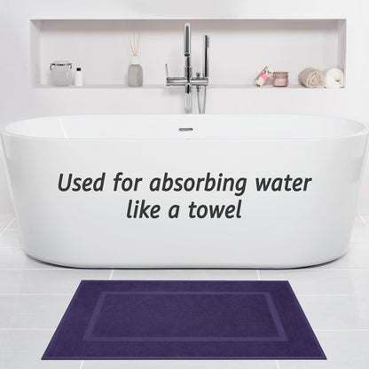 American Soft Linen Bekos 100% Cotton Bath Mat Set, 2 Piece 20x34 inches Wholesale Bath Rugs for Bathroom