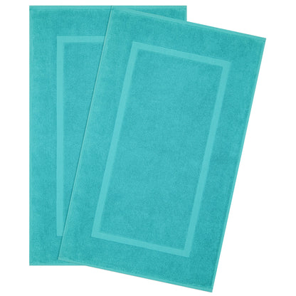 American Soft Linen Bekos 100% Cotton Bath Mat Set, 2 Piece 20x34 inches Wholesale Bath Rugs for Bathroom