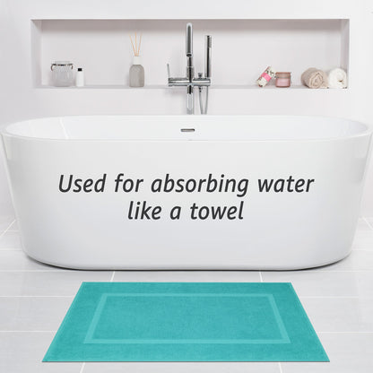 American Soft Linen Bekos 100% Cotton Bath Mat Set, 2 Piece 20x34 inches Wholesale Bath Rugs for Bathroom