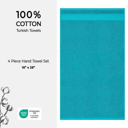 American Soft Linen Bekos 100% Cotton Turkish 4-Piece Hand Towel Sets, Wholesale Luxury Hand Towels