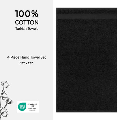 American Soft Linen Bekos 100% Cotton Turkish 4-Piece Hand Towel Sets, Wholesale Luxury Hand Towels
