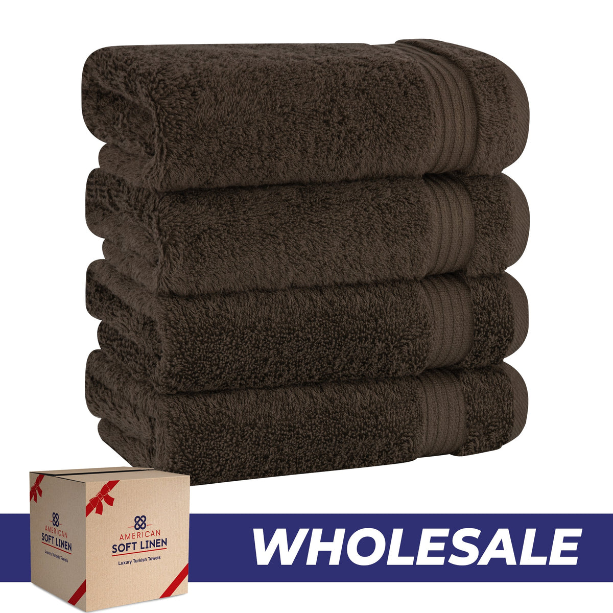 American Soft Linen Bekos 100% Cotton Turkish 4-Piece Hand Towel Sets, Wholesale Luxury Hand Towels