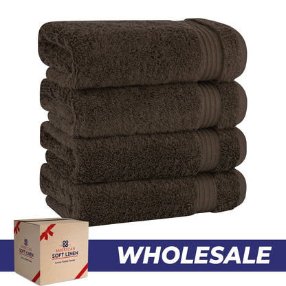 American Soft Linen Bekos 100% Cotton Turkish 4-Piece Hand Towel Sets, Wholesale Luxury Hand Towels