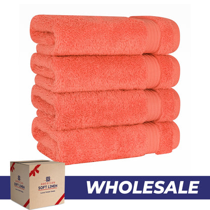 American Soft Linen Bekos 100% Cotton Turkish 4-Piece Hand Towel Sets, Wholesale Luxury Hand Towels